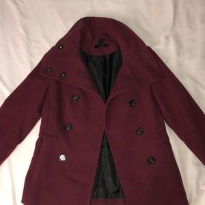 Maroon Pea Coat
